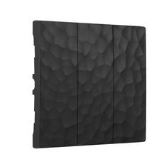 Изображение Набор клавиш для выключателя трехклавишного Hammer (черный) W1239008